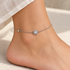 Halo Lumière | Cushion-Cut Anklet