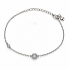 Halo Lumière | Cushion-Cut Anklet