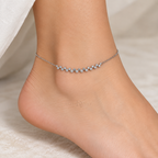 Starlight Cascade | Graduated CZ Anklet