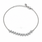 Starlight Cascade | Graduated CZ Anklet