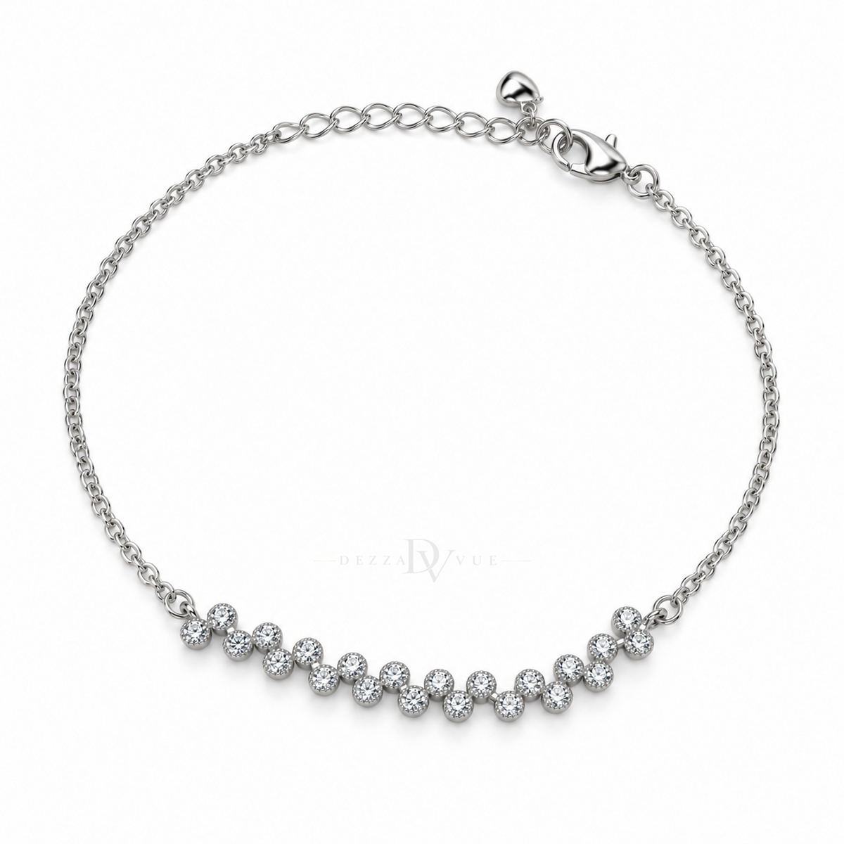 Starlight Cascade | Graduated CZ Anklet