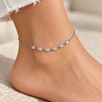 Teardrop Trail | Pear-Cut CZ Anklet