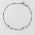 Teardrop Trail | Pear-Cut CZ Anklet