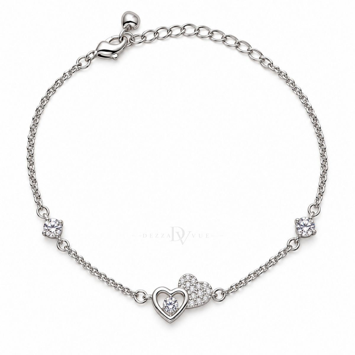 Double Amour | Heart Charm Anklet