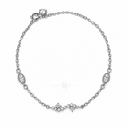 Crossed Light | Pavé Cross Anklet