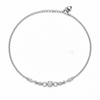 Celestial Orbit | Round CZ Anklet