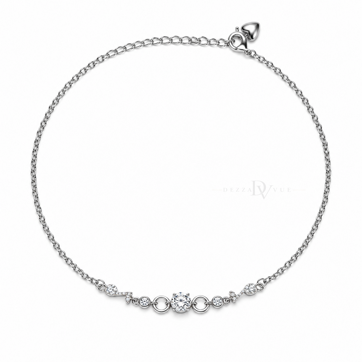 Celestial Orbit | Round CZ Anklet