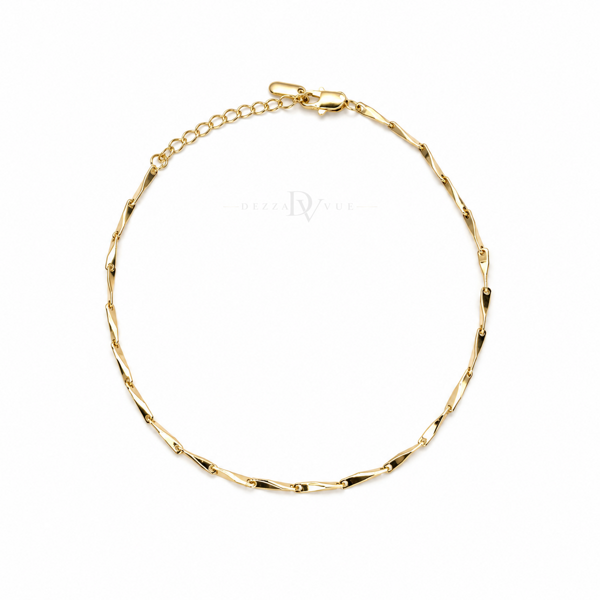 Élan Links | Polished Bar Anklet