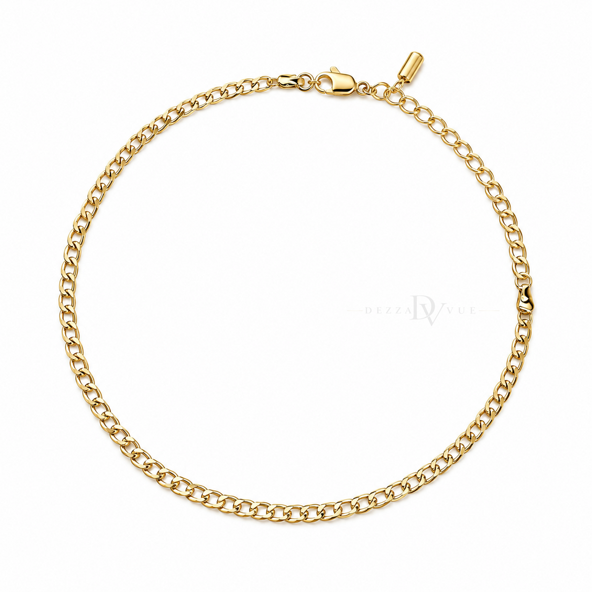 Classic Curb | Polished Chain Anklet