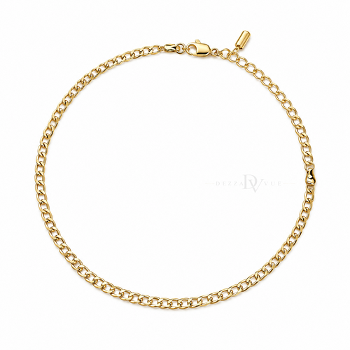 Classic Curb | Polished Chain Anklet