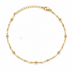 Soleil Rhythm | Bar and Bead Anklet