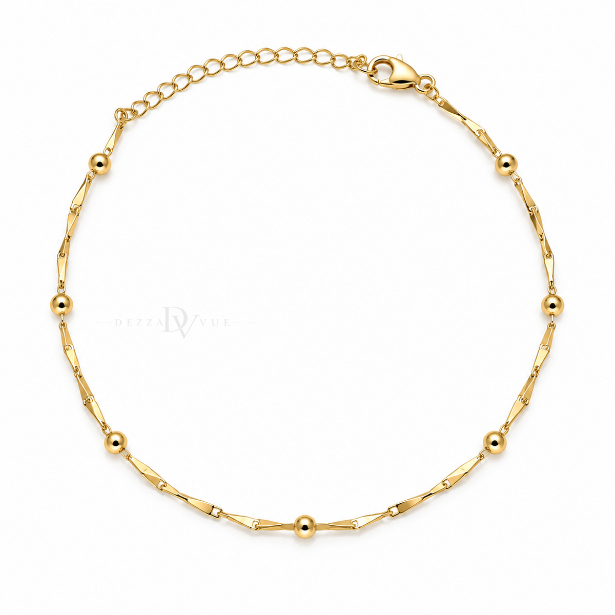 Soleil Rhythm | Bar and Bead Anklet