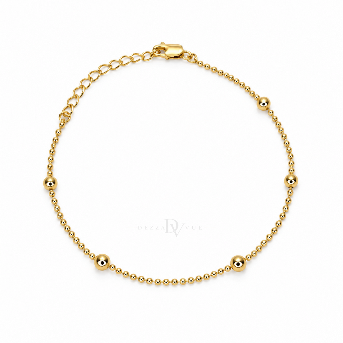 Petite Perles | Beaded Chain Anklet