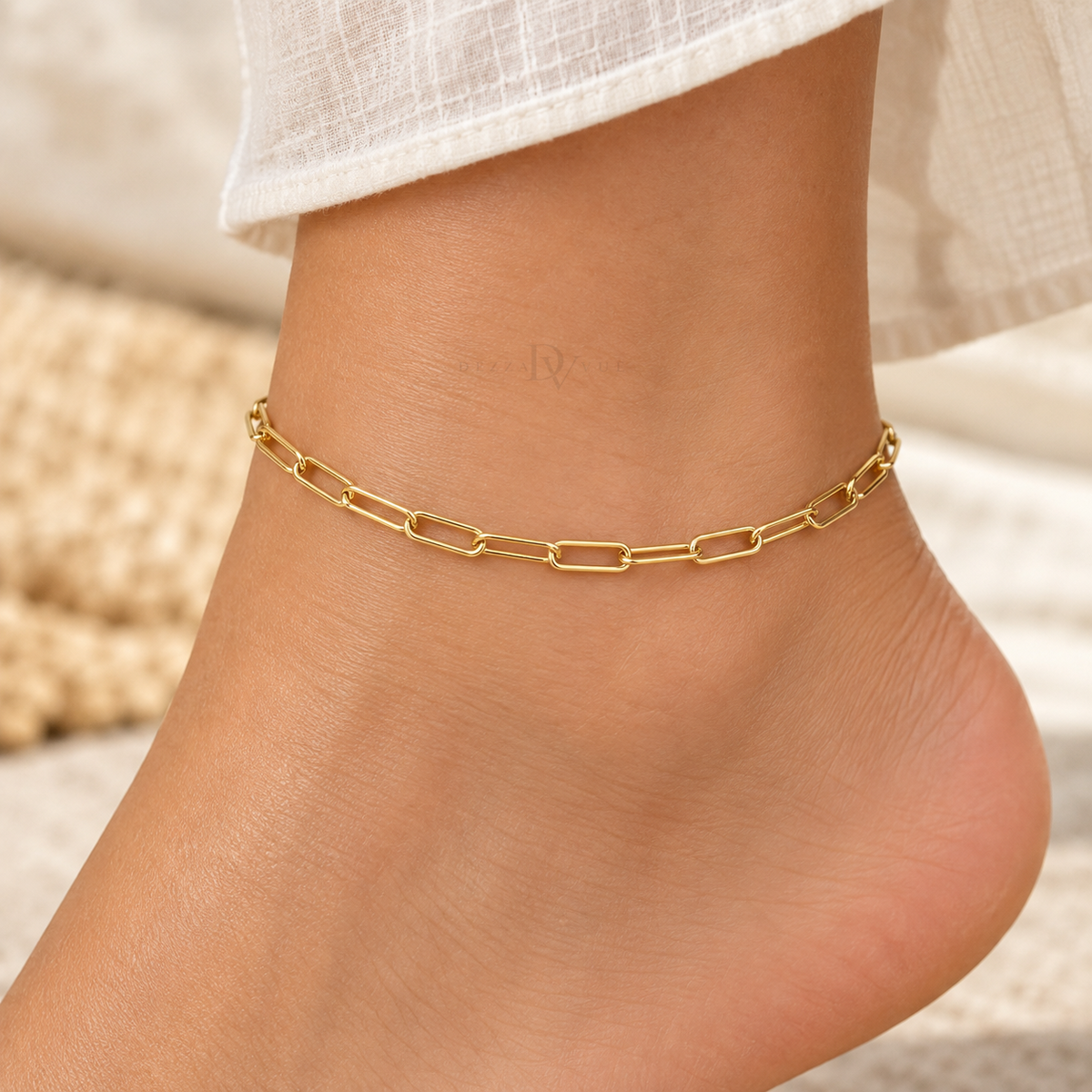 Modern Muse | Paperclip Chain Anklet