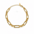 Grand Élan | Textured Statement Link Anklet