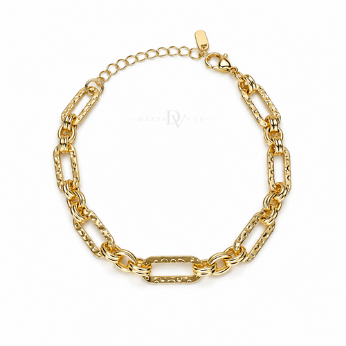 Attain ✦ Textured Statement Link Anklet