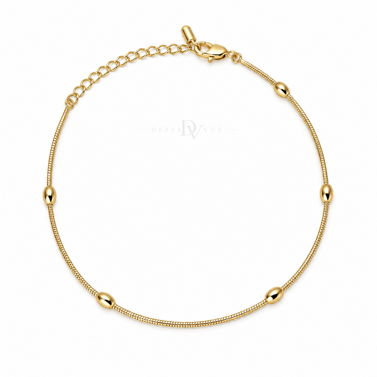 Double Lumière | Layered Bead Anklet