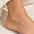 Golden Drops | Bead Station Anklet