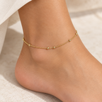 Golden Drops | Bead Station Anklet