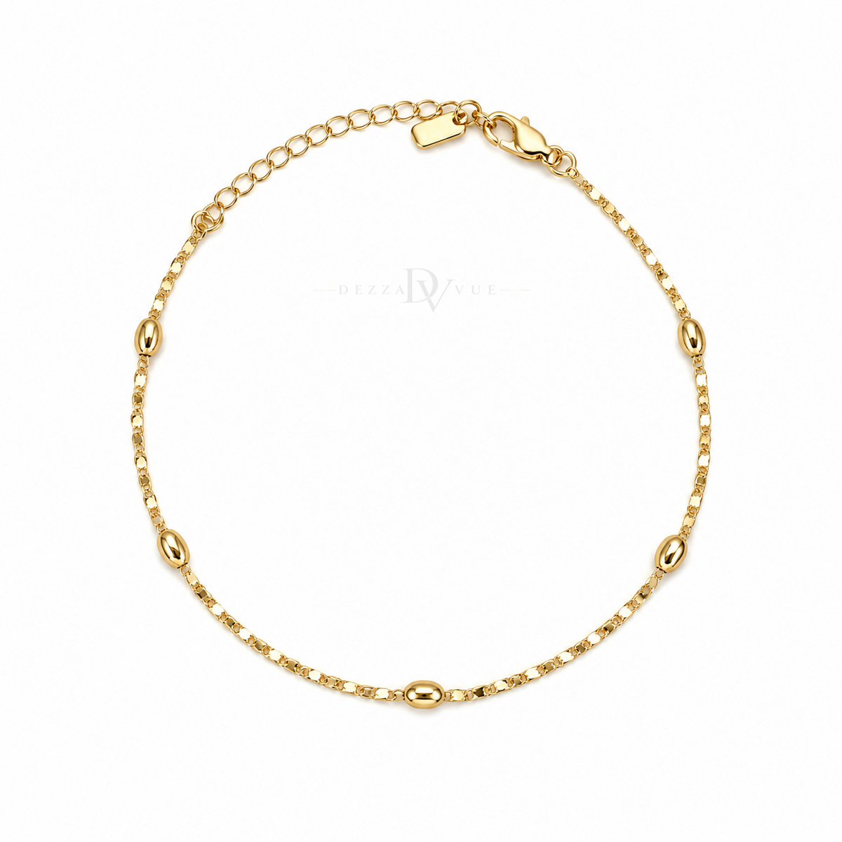 Éclat Rhythm | Bar and Bead Anklet