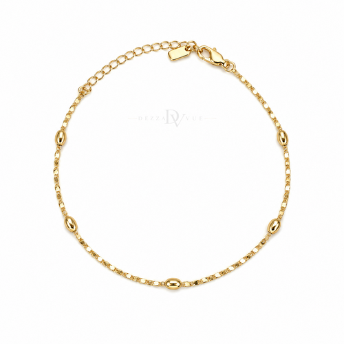 Aurora ✦ Bar and Bead Anklet