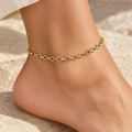 Bold Rolo | Polished Oval Link Anklet