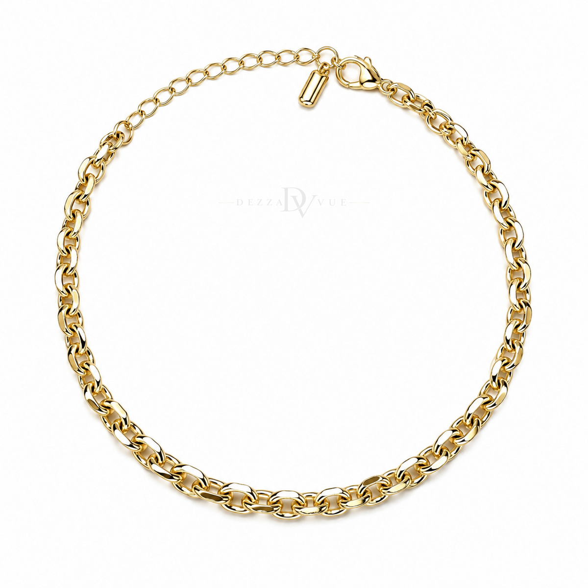 Bold Rolo | Polished Oval Link Anklet