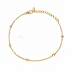 Petite Orbit | Fine Bead Anklet