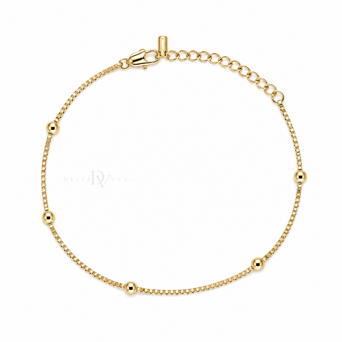 Petite Orbit | Fine Bead Anklet