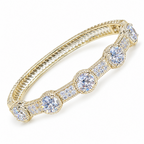 Celestial Row | Round CZ Bangle