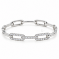 Modern Links | Pavé Link Bracelet