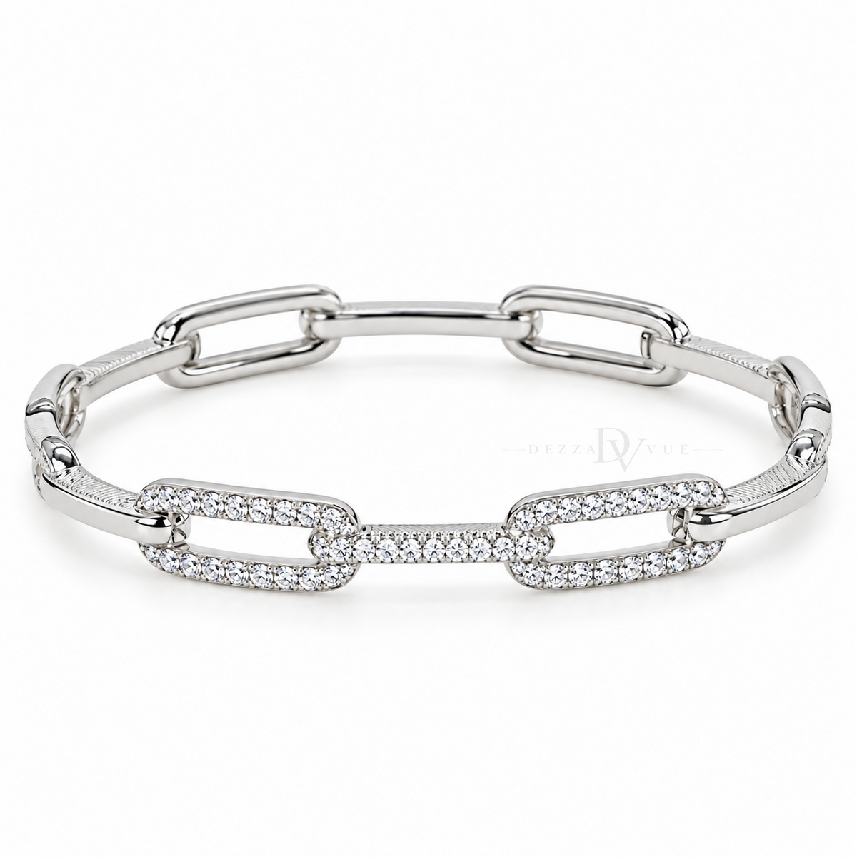 Modern Links | Pavé Link Bracelet