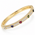 Jewel Orbit | Multicolor CZ Bangle
