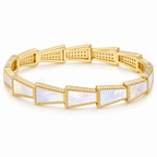 Nacre Geometry | Mother-of-Pearl Bracelet