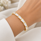 Nacre Geometry | Mother-of-Pearl Bracelet