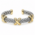 Braided Embrace | Two-Tone Knot Cuff