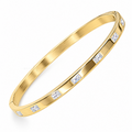 Princess Line | Inset CZ Bangle