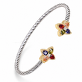 Rainbow Fleur | Two-Tone Floral Cuff