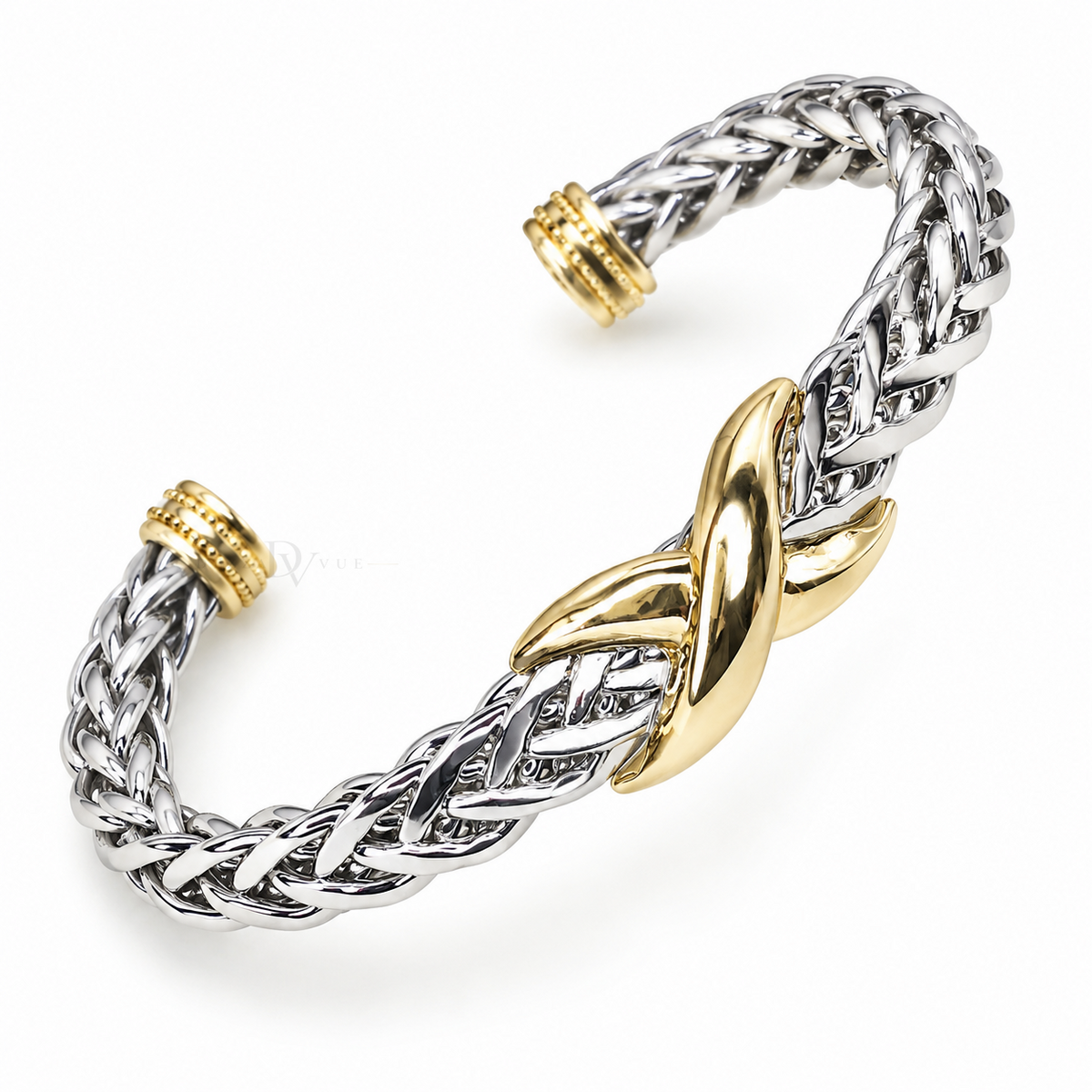 Sculpted Knot | Two-Tone Braided Cuff