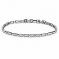 Composed ✦ White Gold Pavé Bar Link Bracelet