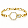 Instinct ✦ Gold Leopard Medallion Chain Bracelet