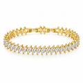 Ascending ✦ Gold Marquise Fringe Tennis Bracelet
