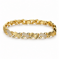 Unity ✦ Gold Woven Pavé Link Bracelet