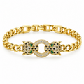 Courage ✦ Gold Twin Leopard Chain Bracelet