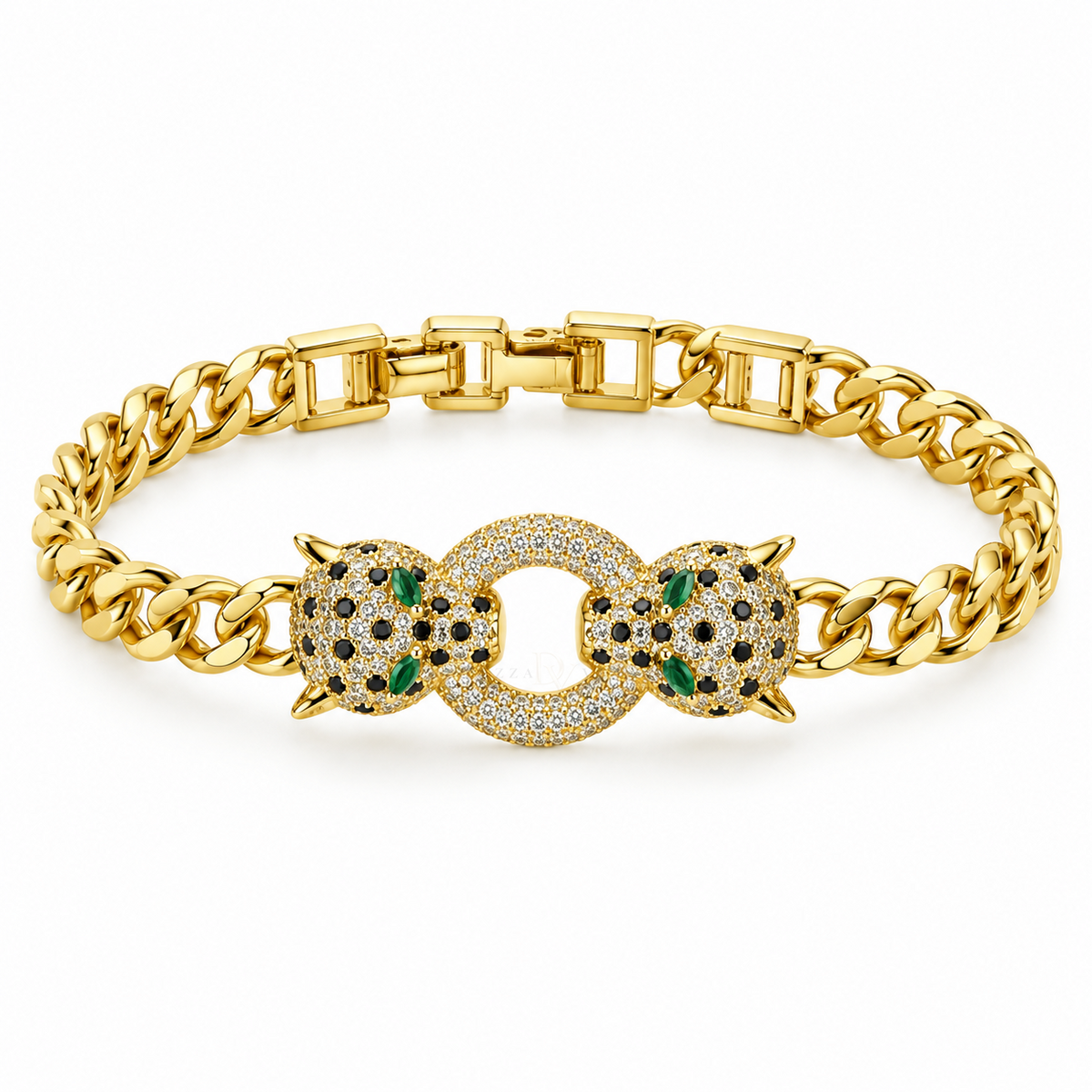 Courage ✦ Gold Twin Leopard Chain Bracelet