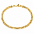 Enduring ✦ Gold Flat Curb Chain Bracelet