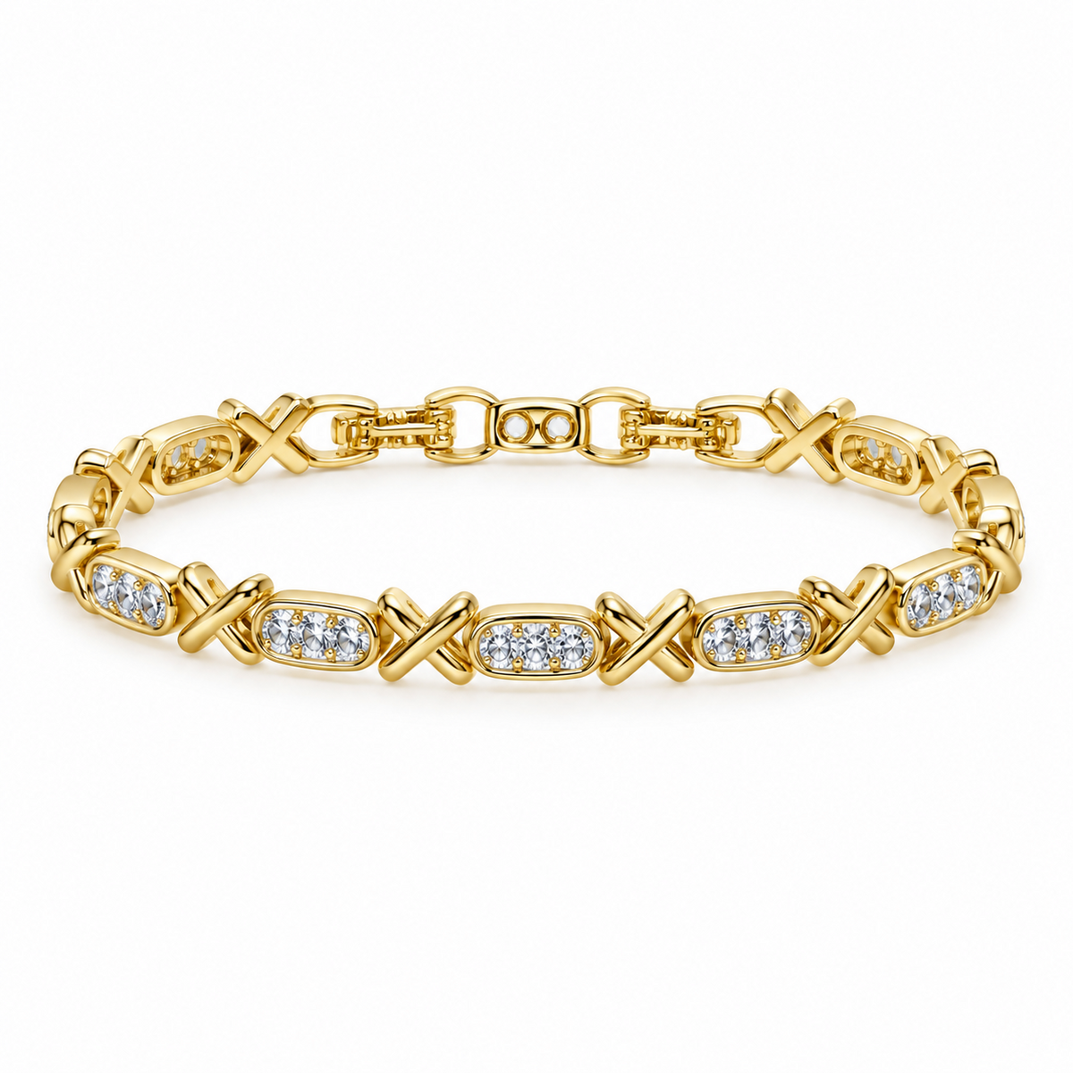 Devotion ✦ Gold X-Link CZ Bracelet