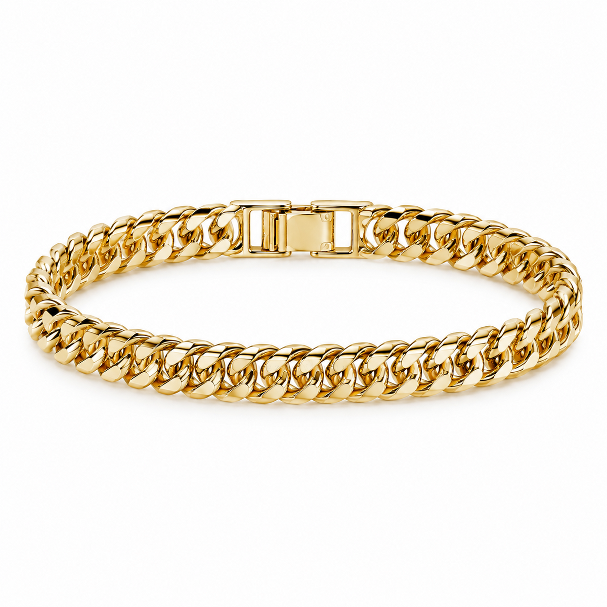 Grounded ✦ Gold Double Cuban Link Bracelet