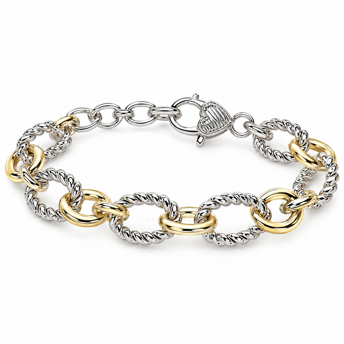 Together ✦ Two-Tone Interlocking Oval Bracelet