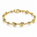 Guided ✦ Gold Paisley CZ Station Bracelet